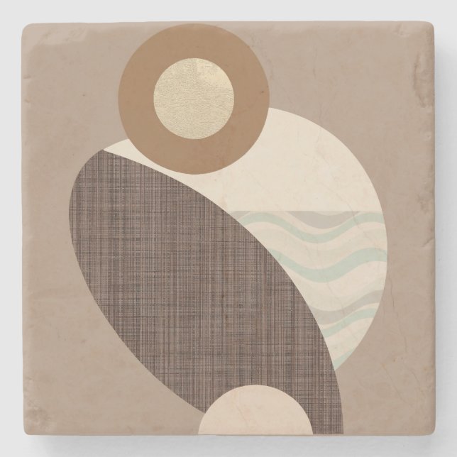 Dessous-de-verre En Pierre Formes de terre (Devant)