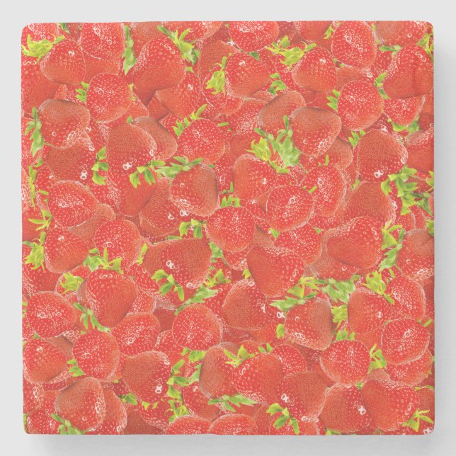 Dessous-de-verre En Pierre Fraises (Devant)