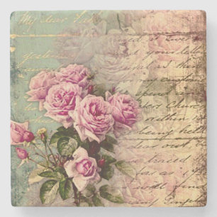Dessous-de-verre En Pierre francais chic, shabby chic, roses roses roses, flo