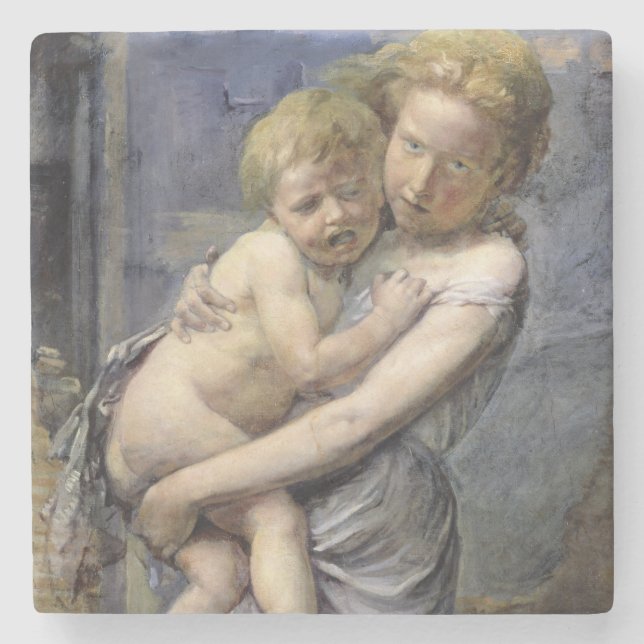 Dessous-de-verre En Pierre Frère et soeur (Devant)