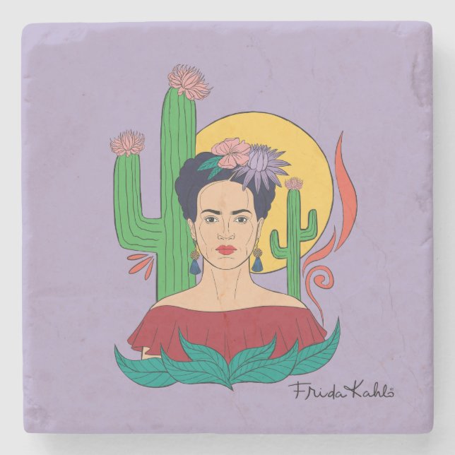 Dessous-de-verre En Pierre Frida Kahlo Desert Graphic (Devant)
