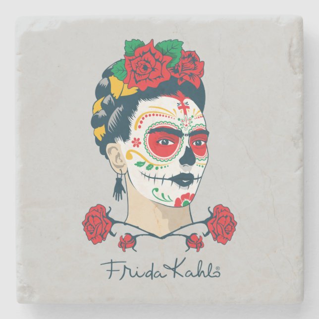 Dessous-de-verre En Pierre Frida Kahlo | El Día de los Muertos (Devant)
