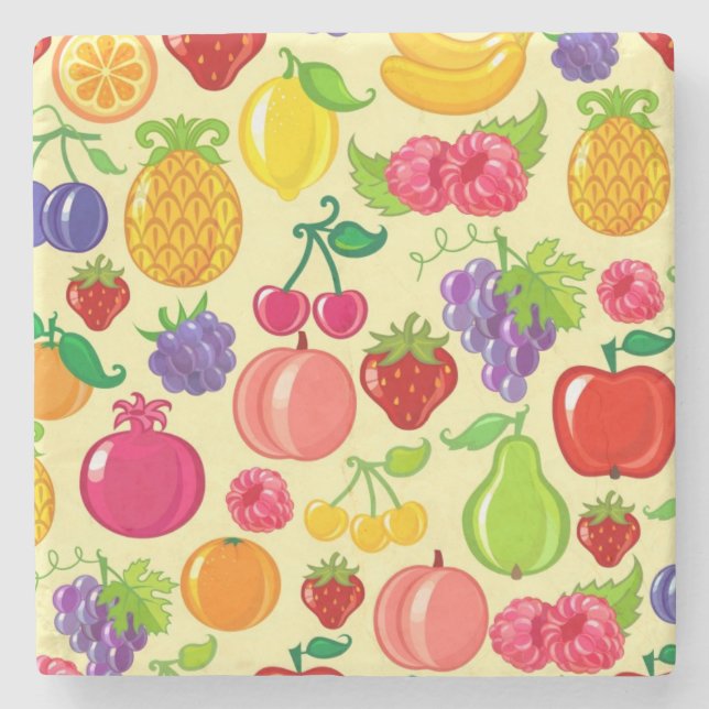 Dessous-de-verre En Pierre Fruit (Devant)