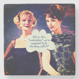 Dessous-de-verre En Pierre Funny Drinking Friend Sister Fun 