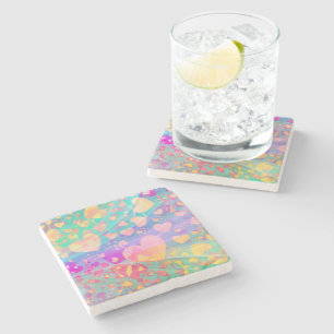 Dessous-de-verre En Pierre Funny Heart Motif XI - couleur