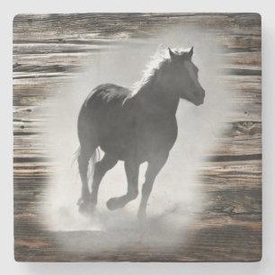 Dessous-de-verre En Pierre Galloping de Wild Horse
