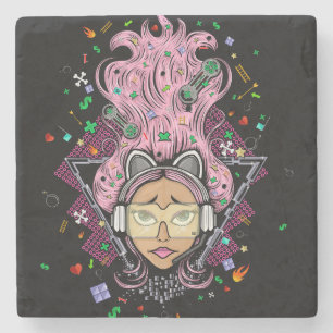 Dessous-de-verre En Pierre Gamer fille