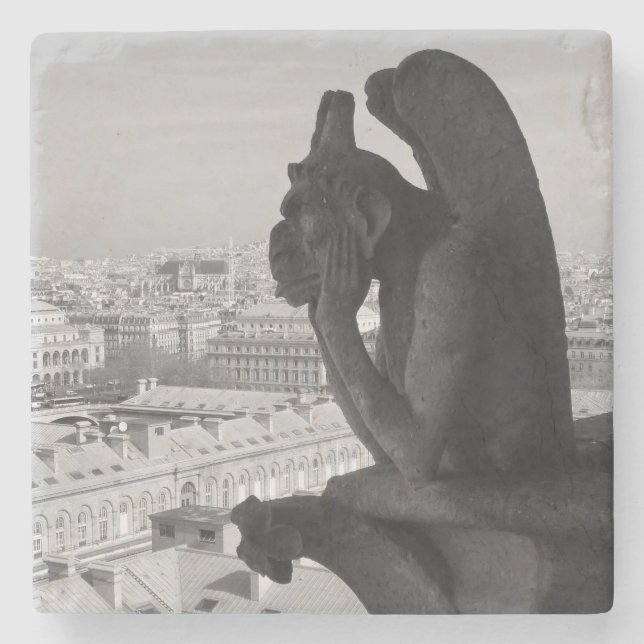 Dessous-de-verre En Pierre Gargouille de Paris (Devant)
