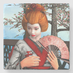 Dessous-de-verre En Pierre Geisha