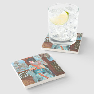 Dessous-de-verre En Pierre Geisha