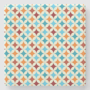 Dessous-de-verre En Pierre Géométrique stylé : Motif Vintage sans couture