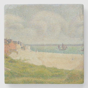 Dessous-de-verre En Pierre Georges Pierre Seurat Le Crotoy regardant en