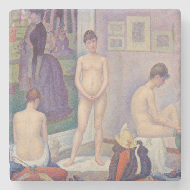 Dessous-de-verre En Pierre Georges Seurat - Les Poseuses (Devant)