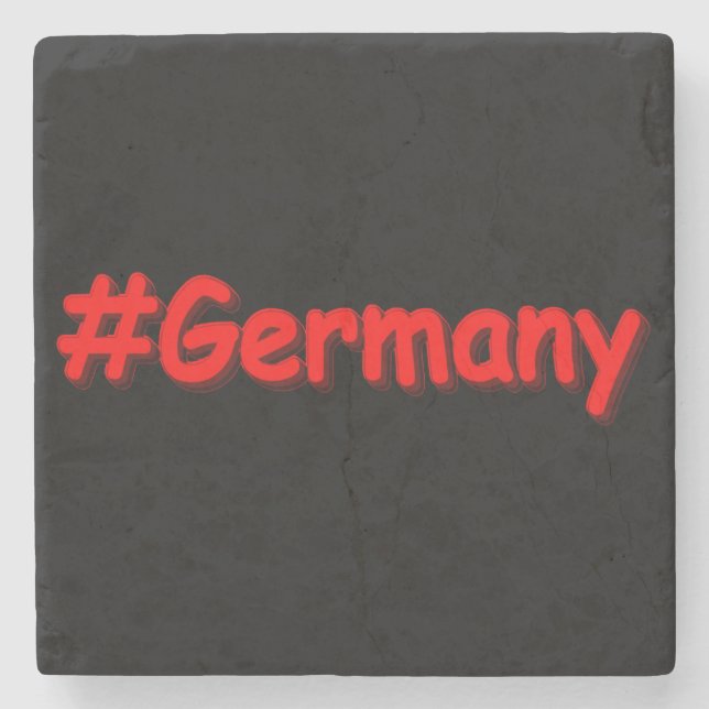 Dessous-de-verre En Pierre "#Germany" Joli design. Commandez dès maintenant  (Devant)