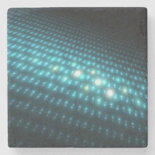 Dessous-de-verre En Pierre Globes bleus 3D