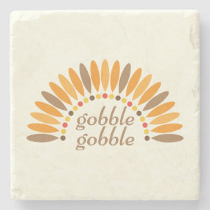 Dessous-de-verre En Pierre Gobble Gobble Thanksgiving