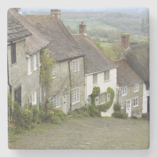 Dessous-de-verre En Pierre Gold Hill, Shaftesbury, Dorset, Angleterre, Royaum