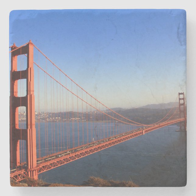 Dessous-de-verre En Pierre Golden gate bridge (Devant)