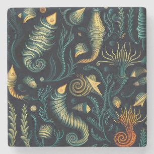 Dessous-de-verre En Pierre Golden Reefs