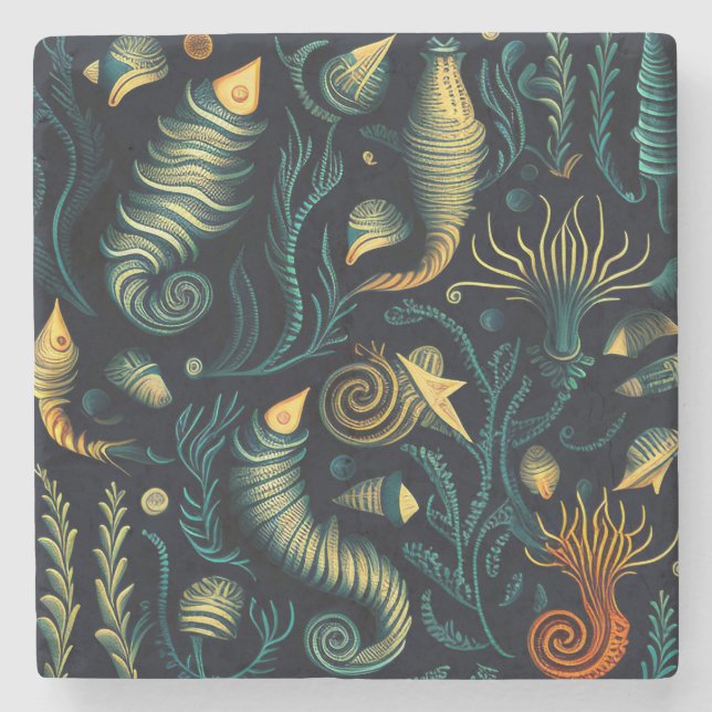 Dessous-de-verre En Pierre Golden Reefs (Devant)