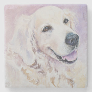 Dessous-de-verre En Pierre Golden retriever