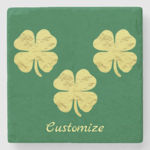 Dessous-de-verre En Pierre Golden Shamrocks Thunder_Cove