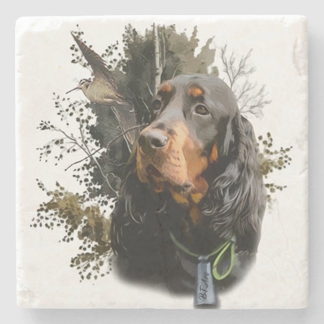 Dessous-de-verre En Pierre Gordon Setter (Devant)