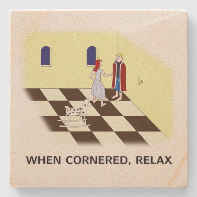 Dessous-de-verre En Pierre Grace and Duke: Relax (Devant)