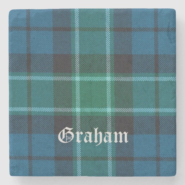 Dessous-de-verre En Pierre Graham, Graham Scottish Tartan, Graham Clan, Graha (Devant)