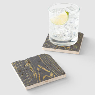 Dessous-de-verre En Pierre Grain d'or