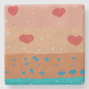 Dessous-de-verre En Pierre Graines d'amour Dessous de verre de pierre