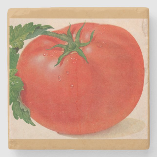 Dessous-de-verre En Pierre grande tomate juteuse BIG (Devant)