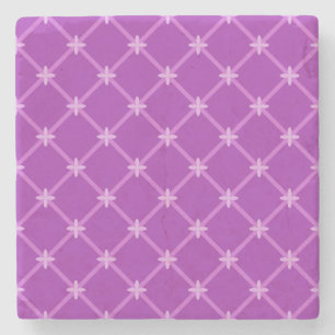 Dessous-de-verre En Pierre Graphe, Motif de croix de crise violet