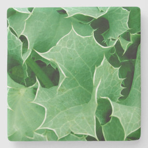Dessous-de-verre En Pierre Green Christmas Holly