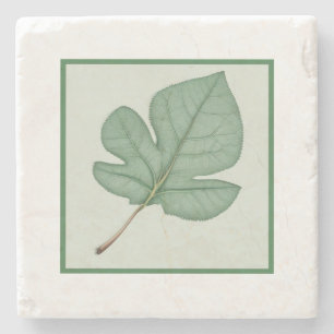 Dessous-de-verre En Pierre Green leaf
