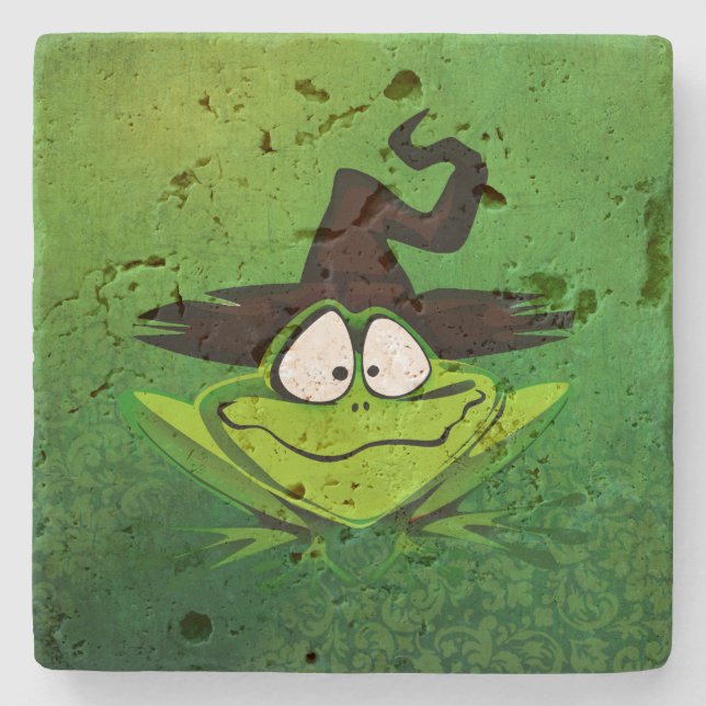 Dessous-de-verre En Pierre Grenouille (Devant)