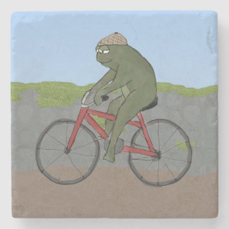 Dessous-de-verre En Pierre Grenouille de monsieur sur des dessous de verre de