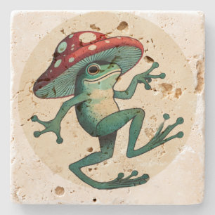 Dessous-de-verre En Pierre Grenouille des champignons