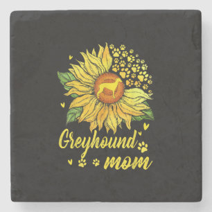 Dessous-de-verre En Pierre Greyhound Maman Dog Lover