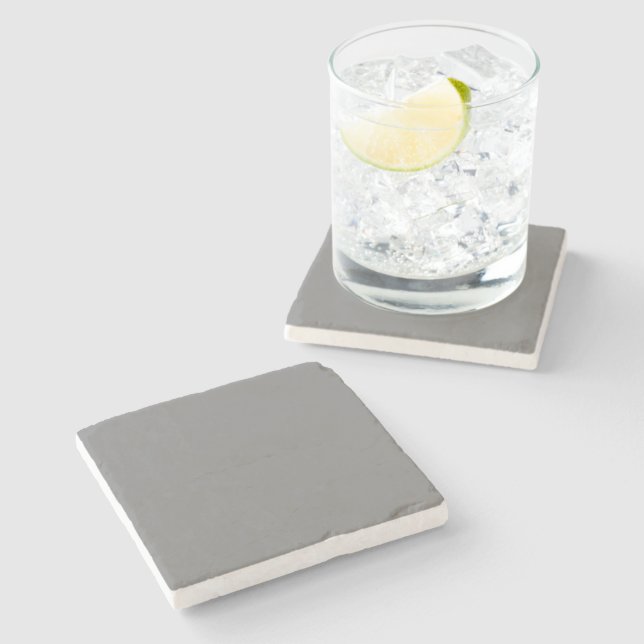 Dessous-de-verre En Pierre Gris fou (Gris Le Plus Gris) (Côté)