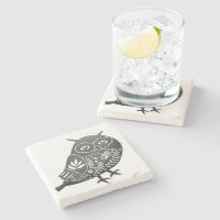 Gris scandinave d'art de hibou