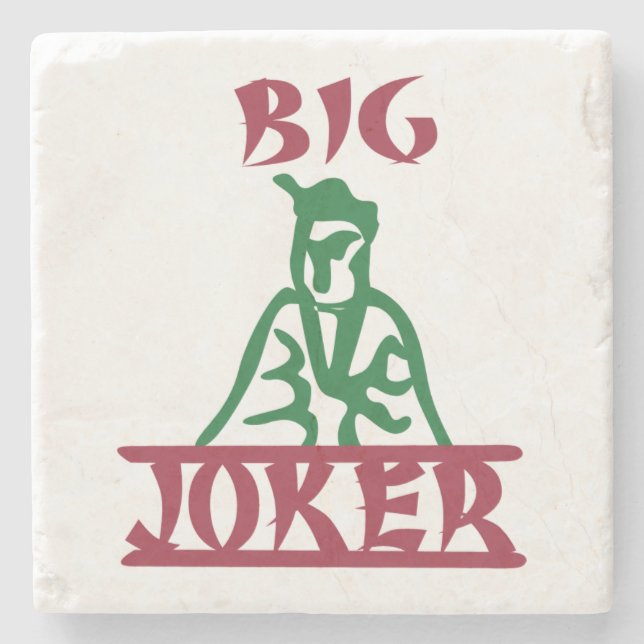 Dessous-de-verre En Pierre Gros Joker Mah Jong Tile (Devant)