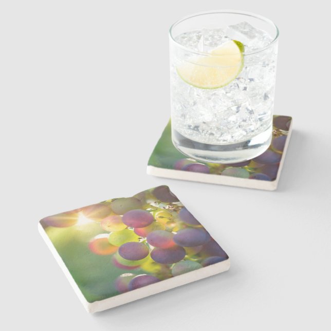 Dessous-de-verre En Pierre Groupe de raisins (Côté)