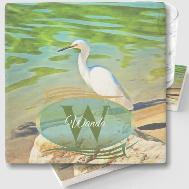 Dessous-de-verre En Pierre Grue sur la rivière Mismaloya 0335 (Créateur téléchargé)