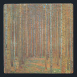 Dessous-de-verre En Pierre Gustav Klimt - Forêt de pins de Tannenwald<br><div class="desc">Forêt de sapins / Forêt de pins de Tannenwald - Gustav Klimt,  Huile sur toile,  1902</div>