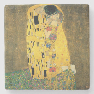 Dessous-de-verre En Pierre GUSTAV KLIMT - Le baiser 1907