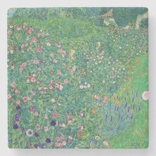 Dessous-de-verre En Pierre Gustav Klimt - Paysage de jardin italien