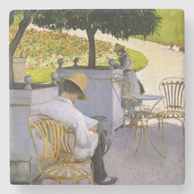 Dessous-de-verre En Pierre Gustave Caillebotte - Les Orangers (Devant)