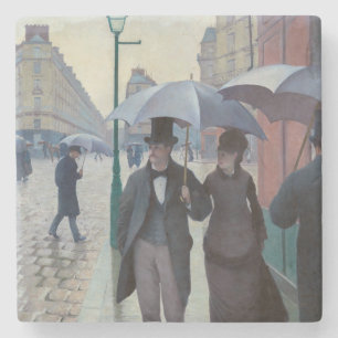 Dessous-de-verre En Pierre Gustave Caillebotte - Paris Street ; Rainy Day