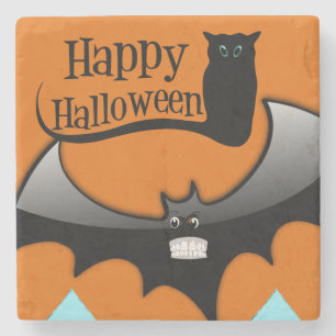 Dessous-de-verre En Pierre Halloween Dessous de verre en pierre de marbre, Ha